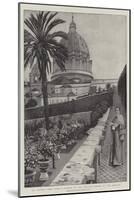 St Peter's Seen from a Corner of the Italian Garden of the Vatican-Harry Hamilton Johnston-Mounted Giclee Print