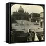 St Peter's Square and Basilica and the Vatican, Rome, Italy-Underwood & Underwood-Framed Stretched Canvas