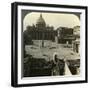 St Peter's Square and Basilica and the Vatican, Rome, Italy-Underwood & Underwood-Framed Photographic Print