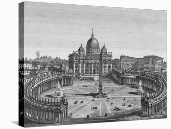 St. Peter's Square and Basilica-null-Stretched Canvas