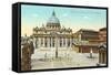 St. Peter's Square and Cathedral, Rome, Italy-null-Framed Stretched Canvas