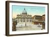 St. Peter's Square and Cathedral, Rome, Italy-null-Framed Art Print