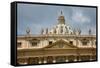 St Peter's Square and St Peter's Basilica at Vatican City, center of Catholic Church, Rome, Ital...-null-Framed Stretched Canvas