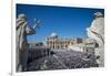 St. Peter's Square and St. Peter's Basilica during a Mass marking the Jubilee for Catechists-Godong-Framed Photographic Print