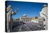St. Peter's Square and St. Peter's Basilica during a Mass marking the Jubilee for Catechists-Godong-Stretched Canvas
