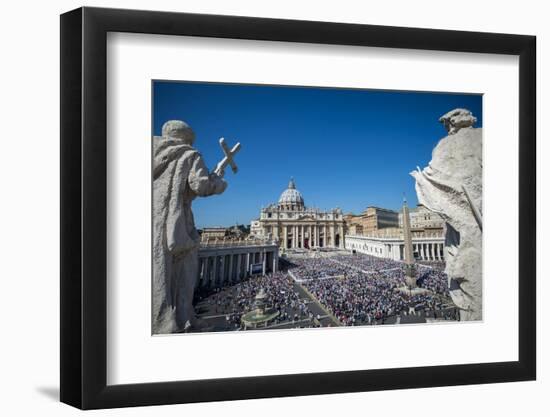 St. Peter's Square and St. Peter's Basilica during a Mass marking the Jubilee for Catechists-Godong-Framed Photographic Print