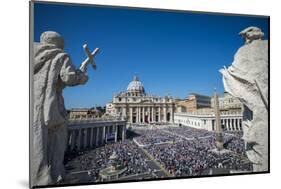 St. Peter's Square and St. Peter's Basilica during a Mass marking the Jubilee for Catechists-Godong-Mounted Photographic Print