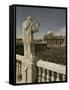 St. Peter's Square, Easter 1975, Rome, Lazio, Italy-Christina Gascoigne-Framed Stretched Canvas