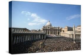 St Peter's Square, October 16th 1978-Vittoriano Rastelli-Stretched Canvas