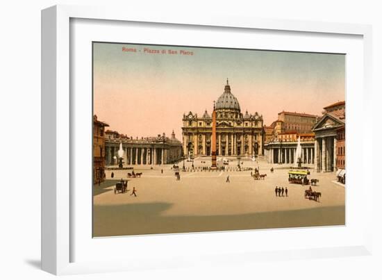 St. Peter's Square, Rome, Italy-null-Framed Art Print