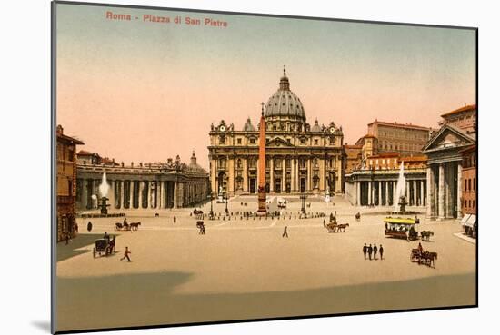 St. Peter's Square, Rome, Italy-null-Mounted Art Print