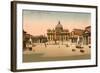 St. Peter's Square, Rome, Italy-null-Framed Art Print