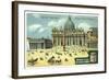 St Peter's Square, Rome-null-Framed Giclee Print