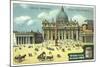 St Peter's Square, Rome-null-Mounted Giclee Print