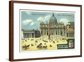 St Peter's Square, Rome-null-Framed Giclee Print