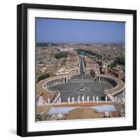 St. Peter's Square, the Vatican, Rome, Lazio, Italy, Europe-Roy Rainford-Framed Photographic Print