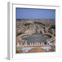 St. Peter's Square, the Vatican, Rome, Lazio, Italy, Europe-Roy Rainford-Framed Photographic Print