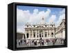 St. Peter's Square, Vatican, Rome, Lazio, Italy-Peter Scholey-Framed Stretched Canvas