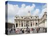 St. Peter's Square, Vatican, Rome, Lazio, Italy-Peter Scholey-Stretched Canvas