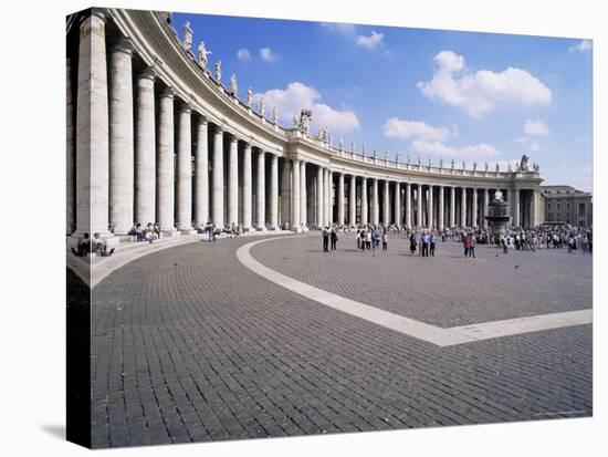 St. Peter's Square, Vatican, Rome, Lazio, Italy-Hans Peter Merten-Stretched Canvas