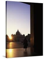 St. Peter's Square, Vatican State, Rome, Italy-Angelo Cavalli-Stretched Canvas