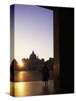 St. Peter's Square, Vatican State, Rome, Italy-Angelo Cavalli-Stretched Canvas