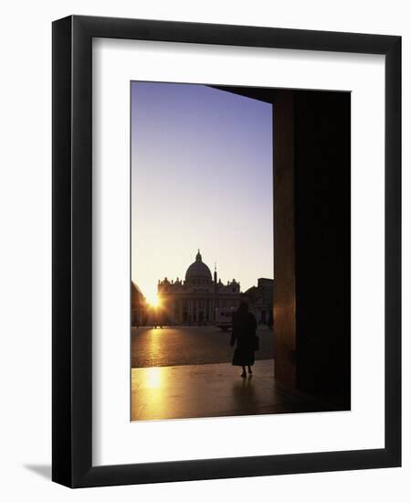 St. Peter's Square, Vatican State, Rome, Italy-Angelo Cavalli-Framed Photographic Print