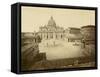 St. Peter's Square-Giacomo Brogi-Framed Stretched Canvas