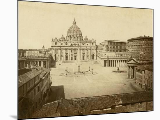 St. Peter's Square-Giacomo Brogi-Mounted Photographic Print