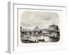 St. Peter's with the Bridge and Castle of St. Angelo, Rome, Italy-null-Framed Giclee Print