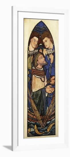 St. Peter Sinking in the Sea of Tiberias-Edward Burne-Jones-Framed Giclee Print