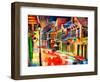 St Peter Street Jive - New Orleans-Diane Millsap-Framed Art Print