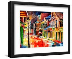 St Peter Street Jive - New Orleans-Diane Millsap-Framed Art Print