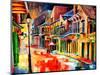 St Peter Street Jive - New Orleans-Diane Millsap-Mounted Art Print