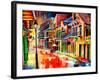 St Peter Street Jive - New Orleans-Diane Millsap-Framed Art Print