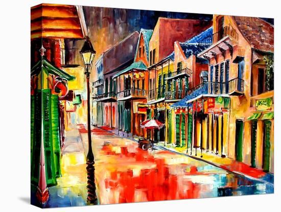 St Peter Street Jive - New Orleans-Diane Millsap-Stretched Canvas