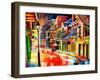 St Peter Street Jive - New Orleans-Diane Millsap-Framed Art Print