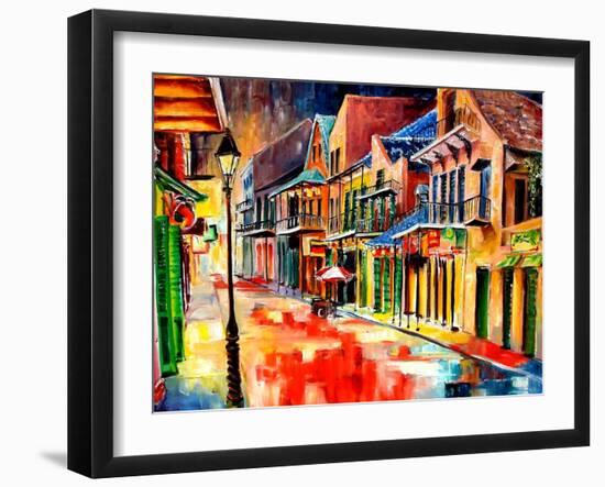 St Peter Street Jive - New Orleans-Diane Millsap-Framed Art Print