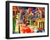 St Peter Street Jive - New Orleans-Diane Millsap-Framed Art Print