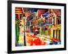 St Peter Street Jive - New Orleans-Diane Millsap-Framed Art Print