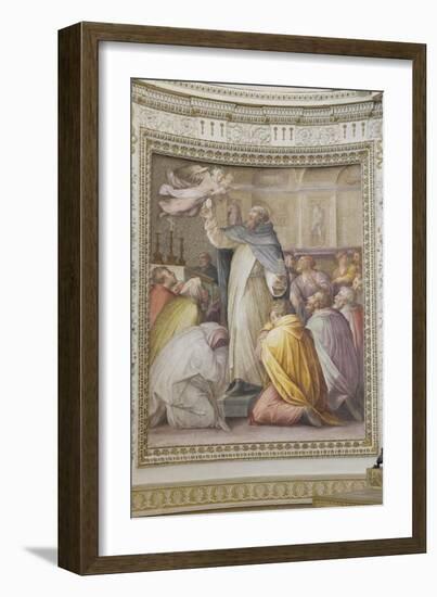 St Peter the Martyr Chases the Devils Away with the Host-null-Framed Giclee Print