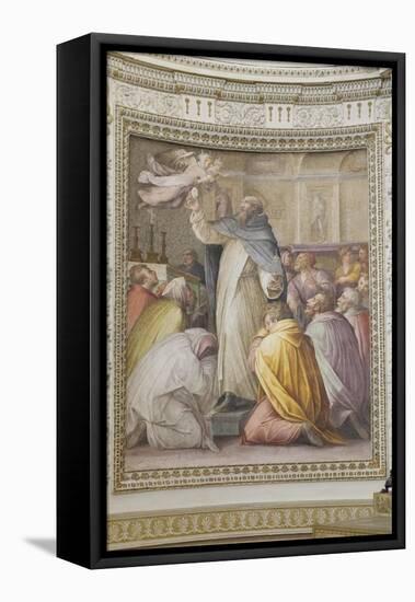 St Peter the Martyr Chases the Devils Away with the Host-null-Framed Stretched Canvas