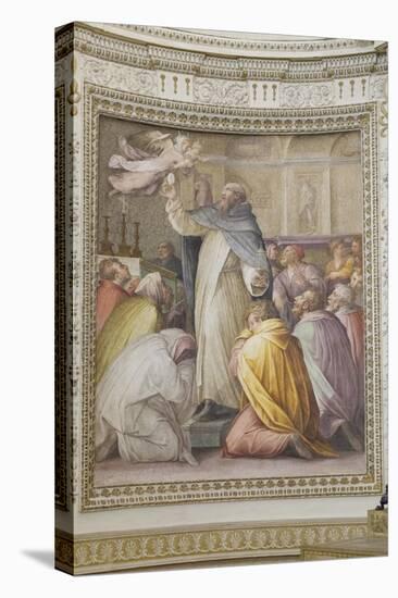 St Peter the Martyr Chases the Devils Away with the Host-null-Stretched Canvas