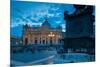 St. Peters and Piazza San Pietro at Dusk, Vatican City, UNESCO World Heritage Site, Rome, Lazio-Frank Fell-Mounted Photographic Print