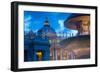 St. Peters and Piazza San Pietro at Dusk, Vatican City, UNESCO World Heritage Site, Rome, Lazio-Frank Fell-Framed Photographic Print