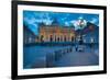 St. Peters and Piazza San Pietro at Dusk, Vatican City, UNESCO World Heritage Site, Rome, Lazio-Frank Fell-Framed Photographic Print