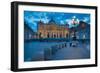 St. Peters and Piazza San Pietro at Dusk, Vatican City, UNESCO World Heritage Site, Rome, Lazio-Frank Fell-Framed Photographic Print