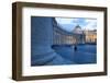 St. Peters and Piazza San Pietro at Dusk, Vatican City, UNESCO World Heritage Site, Rome, Lazio-Frank Fell-Framed Photographic Print