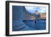 St. Peters and Piazza San Pietro at Dusk, Vatican City, UNESCO World Heritage Site, Rome, Lazio-Frank Fell-Framed Photographic Print