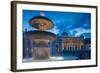 St. Peters and Piazza San Pietro at Dusk, Vatican City, UNESCO World Heritage Site, Rome, Lazio-Frank Fell-Framed Photographic Print